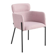 LÚZETE - POLTRONA RIVESTITA ROSA PASTELLO COSMO