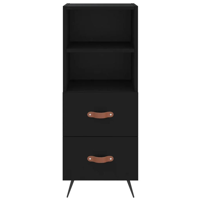 Credenza Nero 34,5x34x90 cm in Legno Multistrato 828637