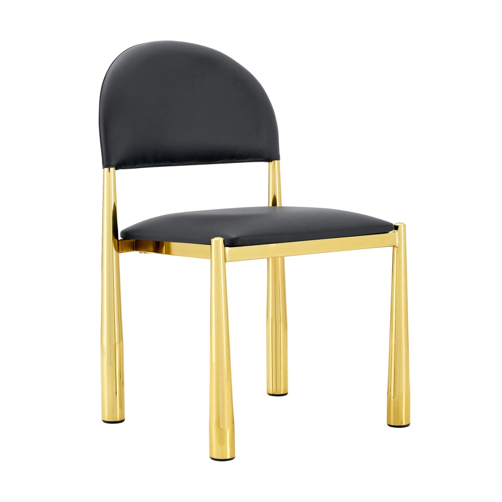 SEDIA da pranzo Set da 2 pezzi 80 cm PU nero