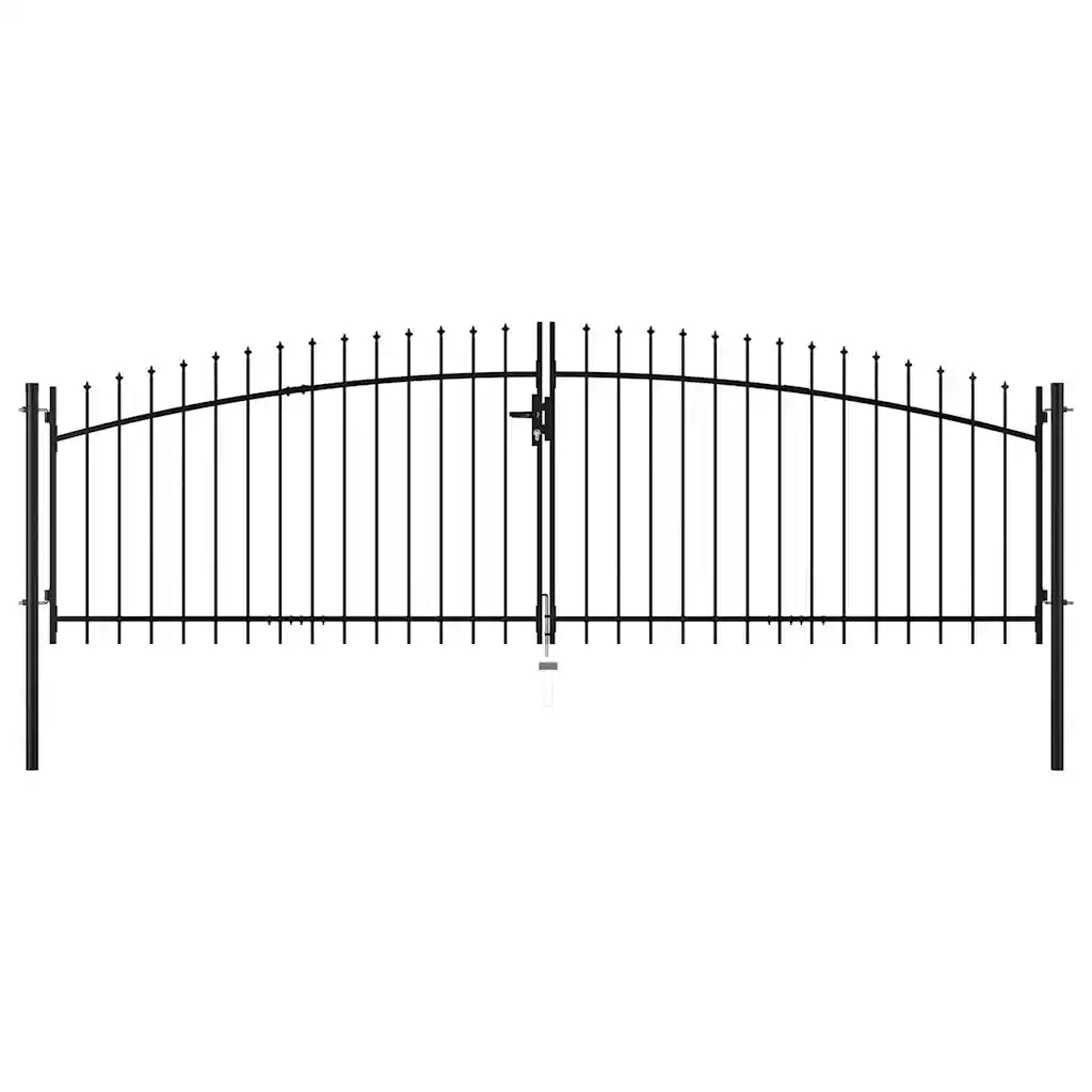 Cancello Doppio con Punte a Lancia 400x175 cm