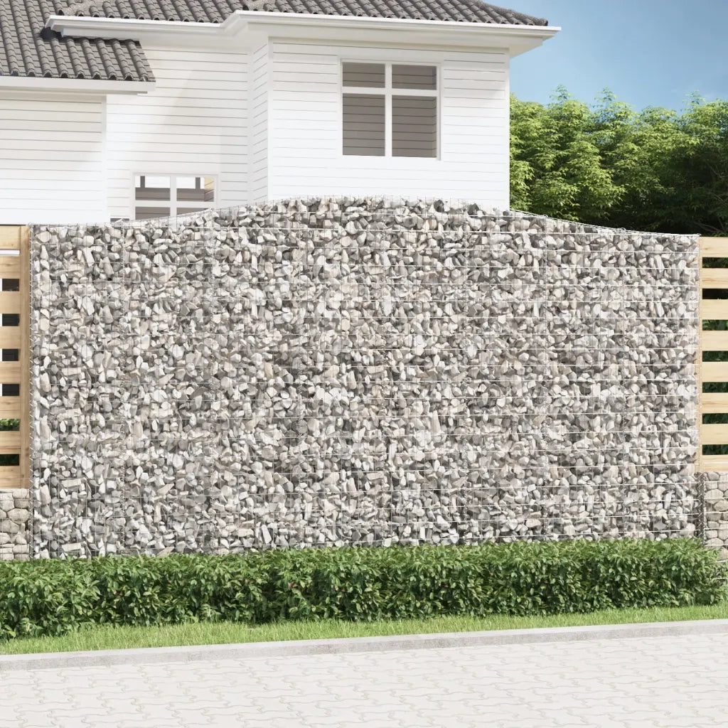 Cesti Gabbioni ad Arco 8 pz 400x50x220/240 cm Ferro Zincatocod mxl 123966