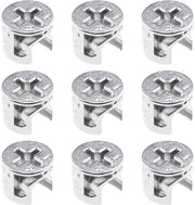 Connettore di Mobili 50 pezzi - Raccordo per Mobili - Resistente alla Corrosione - Adatto per Cassetti/Schermi/Dressing - Dimensioni 12x10mm - Duraturo - Connettore per Mobili