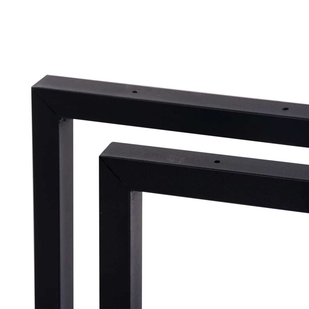 Set di 2 gambe rettangolari in acciaio per tavolo 35 x 50 cm 03_0008086