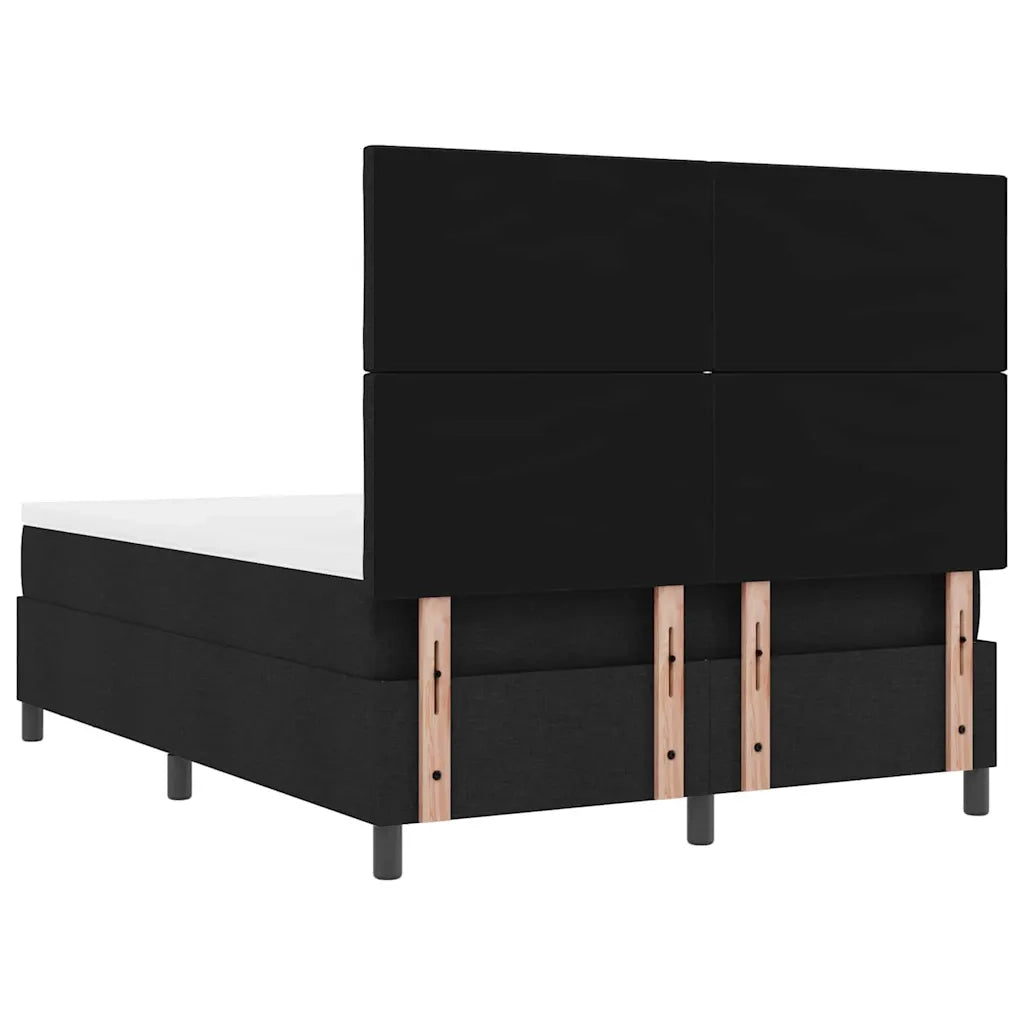 Letto a molle con materasso Nero 160 x 200 cm Tessuto 3344158