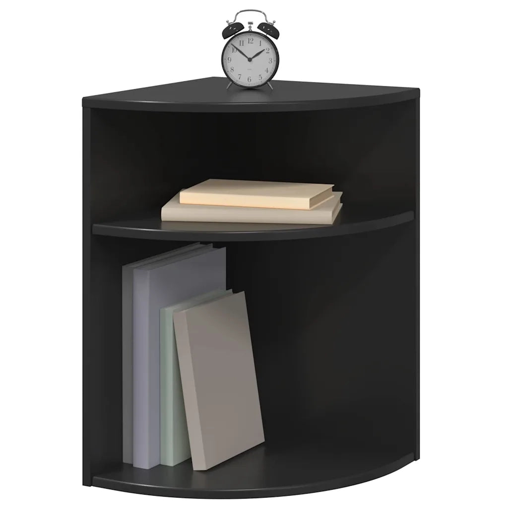 Tavolino | Tavolo laterale Nero 39,7 x 39,7 x 60 cm Legno multistrato