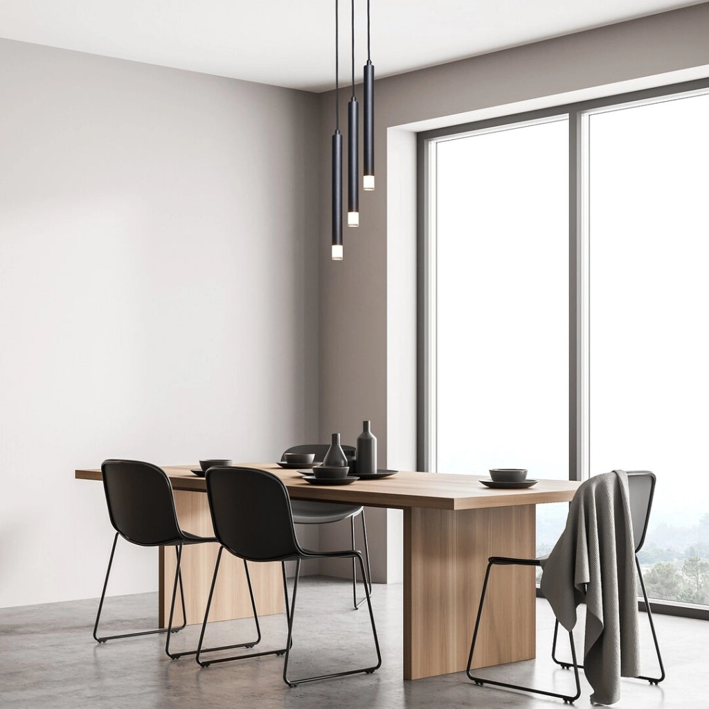 Lampada a sospensione moderna nera tonda 3xG9 Ramira Rabalux