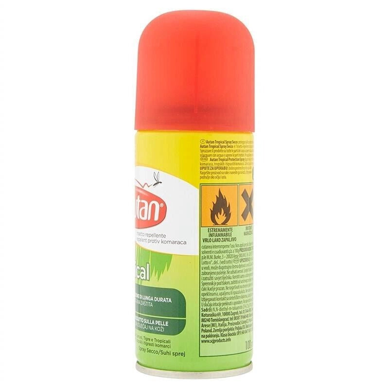 AUTAN TROPICAL 2 PZ SPRAY SECCO ANTIZANZARE IN FORMATO DA 100 ML L'UNO