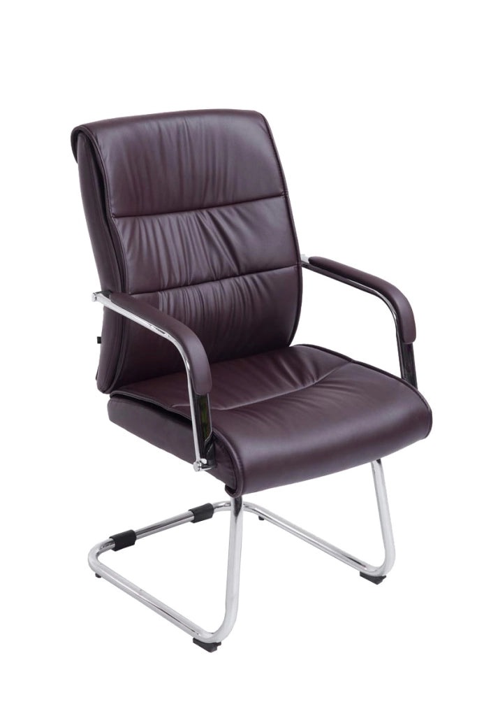 Sedia Sievert in similpelle marrone