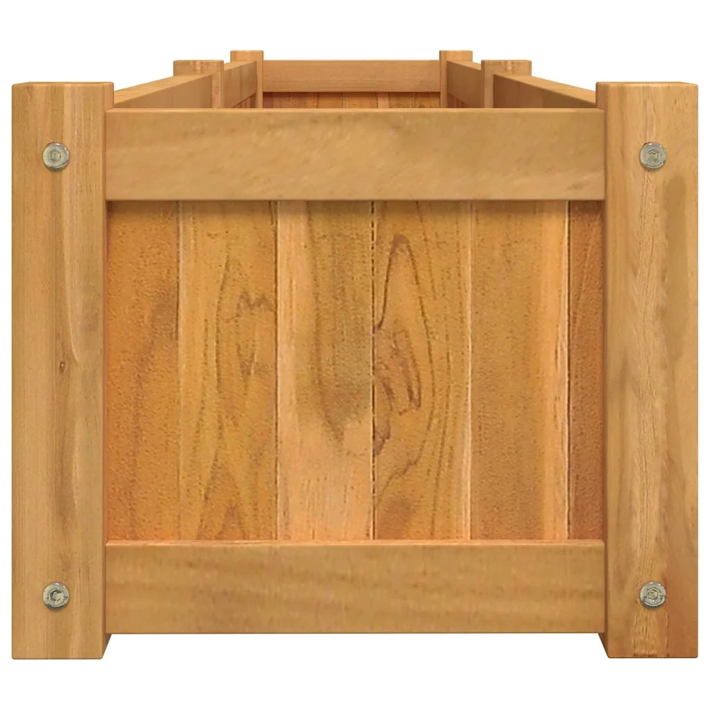 Fioriere | Cassetta per fiori | Letto Giardino Rialzato 150x30x25 cm Legno Massello di Teak