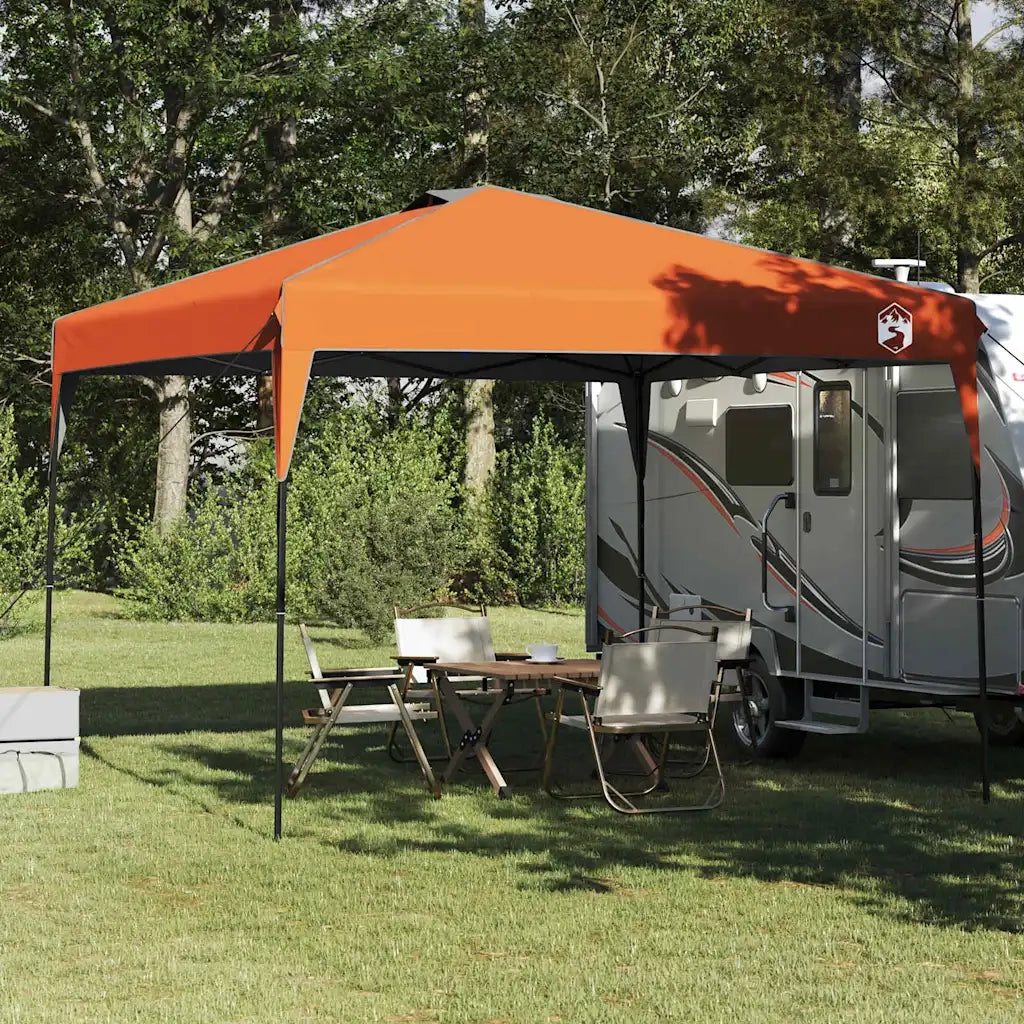 Tenda Gazebo-Tenda da festa Arancione 290 x 290 x 251 cm Tessuto 441831