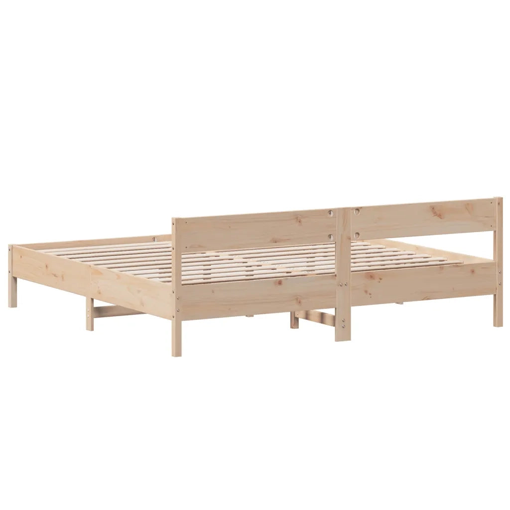 Giroletto senza Materasso 200x200 cm in Legno Massello di Pino 3216209