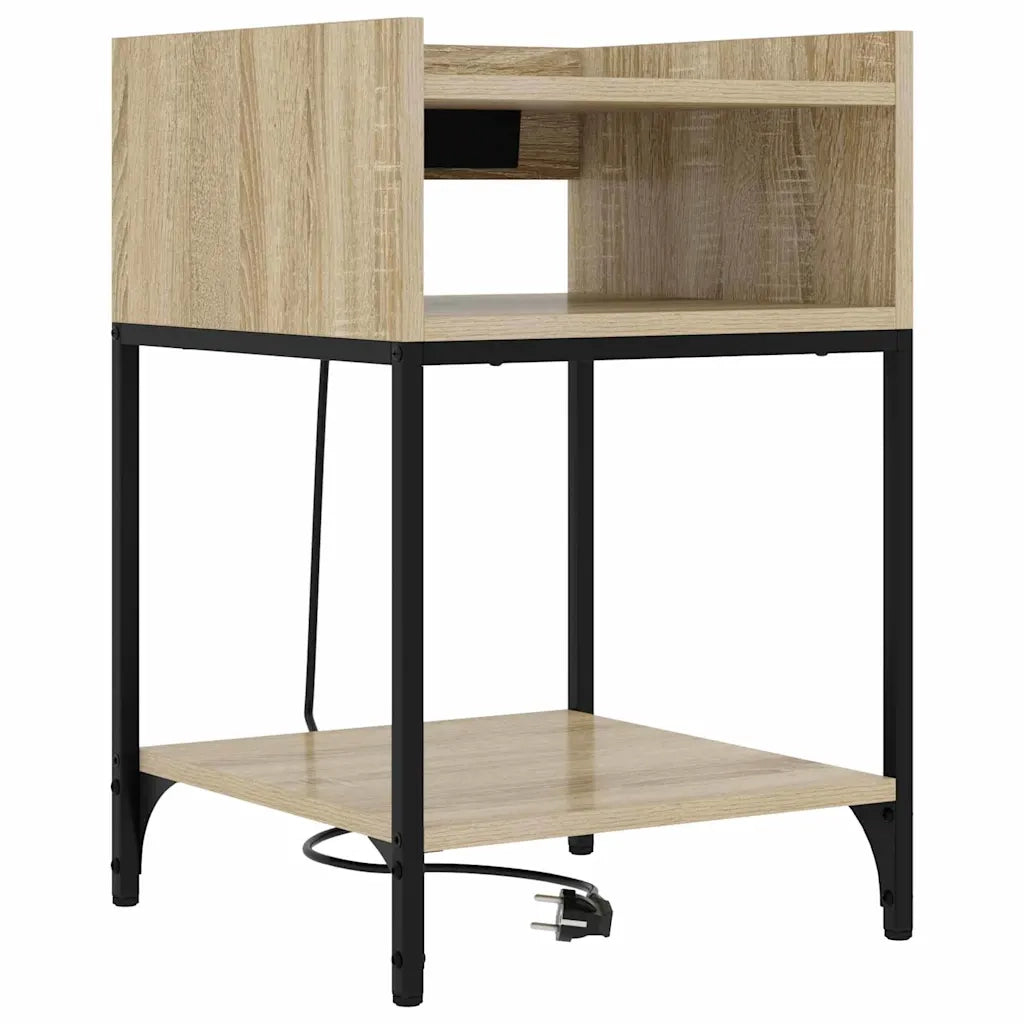vidaXL Mobiletti da Notte 2 pcs rovere sonoma 40 x 40 x 61 cm