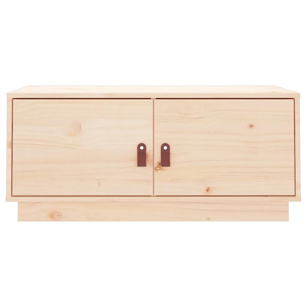 Tavolino da Salotto 80x50x35 cm Legno Massello di Pino 818250