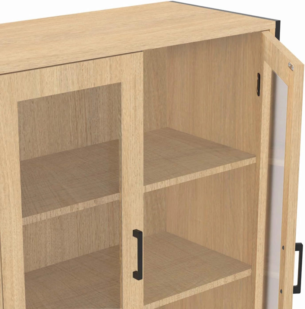 DETROIT Mueble de porcelana de diseño industrial de 4 puertas H. 176 cm