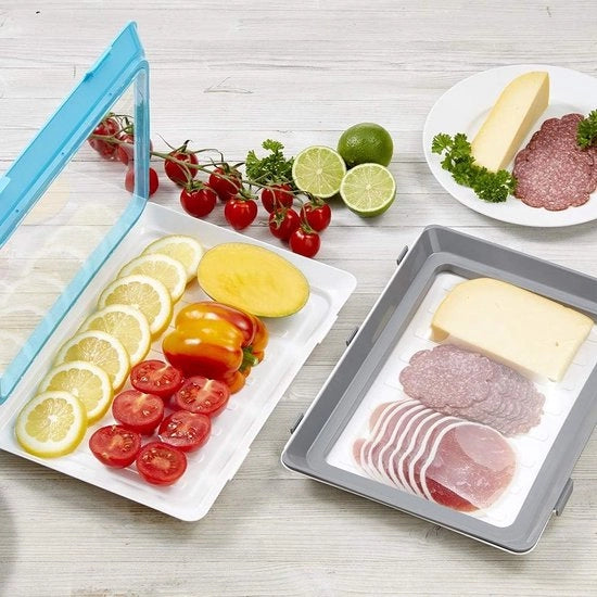 Set di 2 pezzi, anche adatto come contenitore per il pranzo da portare con sé, bento-box pratica o cestino per il pane ecosostenibile, libero da BPA, adatto per il forno a microonde e lavastoviglie.