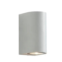 APPLIQUE LAMPADA DA PARETE A MURO GU10 LED PER INTERNO ESTERNO MODERNO FARETTO GRIGIO