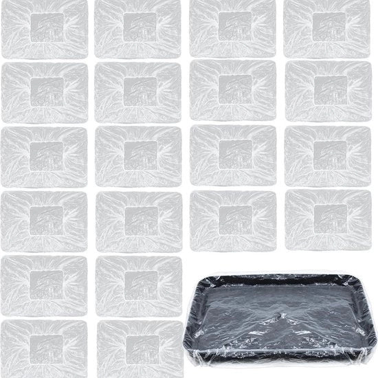 Collezione di 60 piatti per verniciare, piatti per verniciare in plastica, set di contenitori per verniciare, piatti per verniciare in rotolo, piatti per verniciare a cassetta, set di contenitori per verniciare a rotolo - 18 pollici