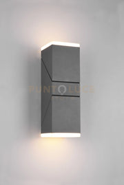 AVON APPLIQUE LED 14W 1600lm, 3000K DA ESTERNO ANTRACITE 2 DIFFUSORI ORIENTABILI IP54 H. 28CM