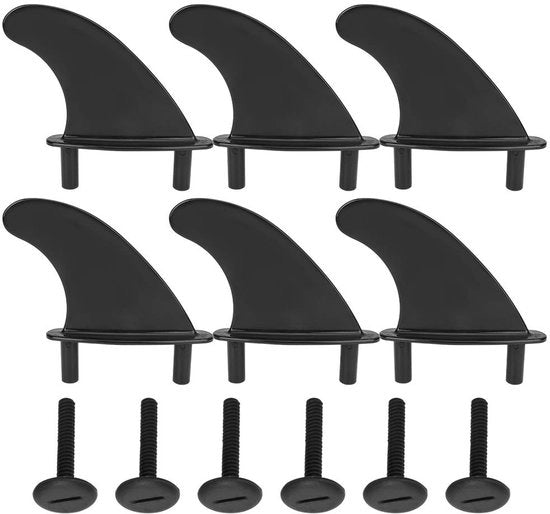 Pannelli per Parete Fin Surf - 3 Set - PVC Ecologo - Flessibili/Rigidi - Facili da Installare - Resistenti alle Macchie Nero - Accessori per Parete Fin