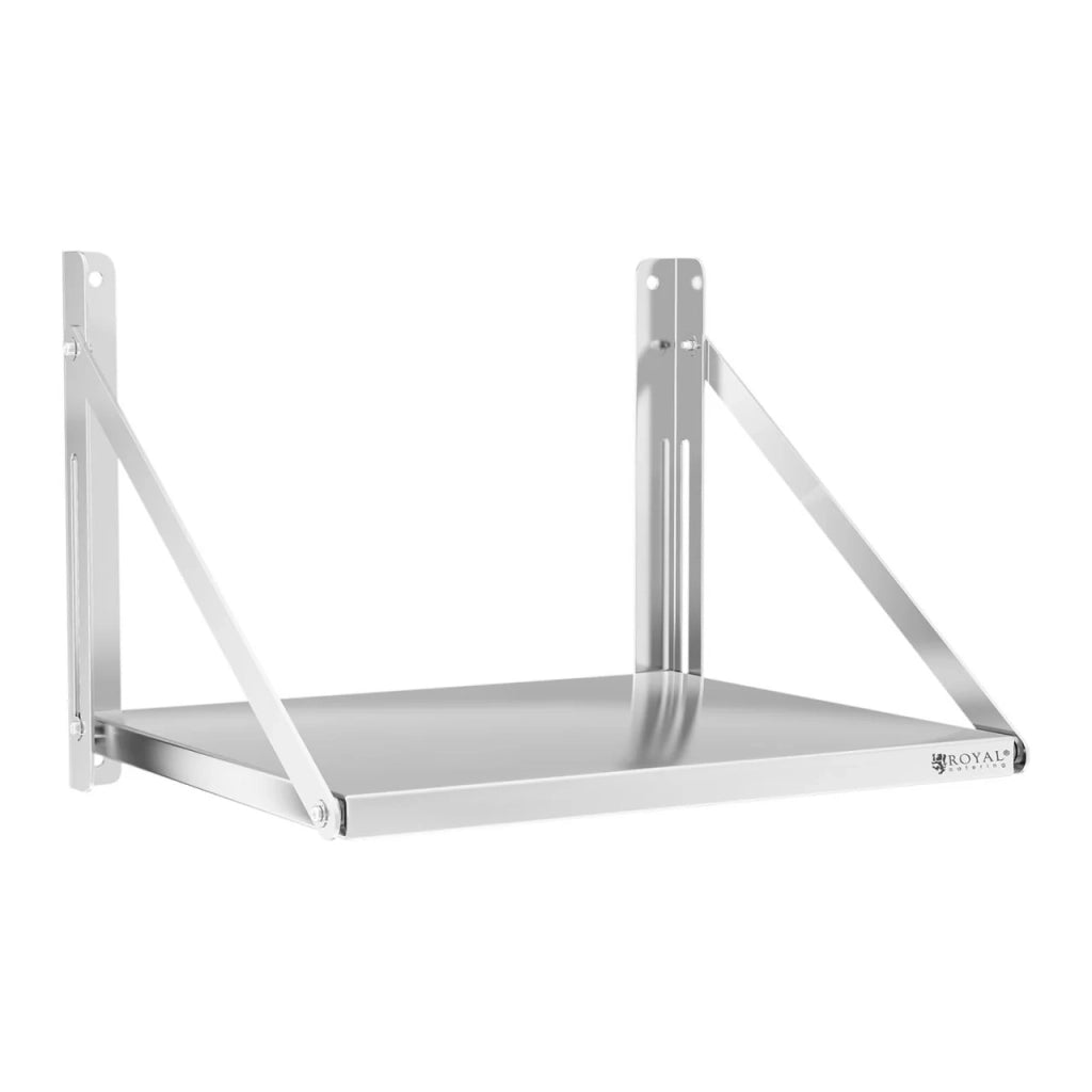 Mensola da parete pieghevole professionale acciaio inox 60 x 45 cm 40 kg 14_0001577