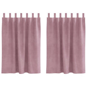 Tende Oscuranti | Tende Blackout 2 pz Rosa scuro 140 x 140 cm Velluto