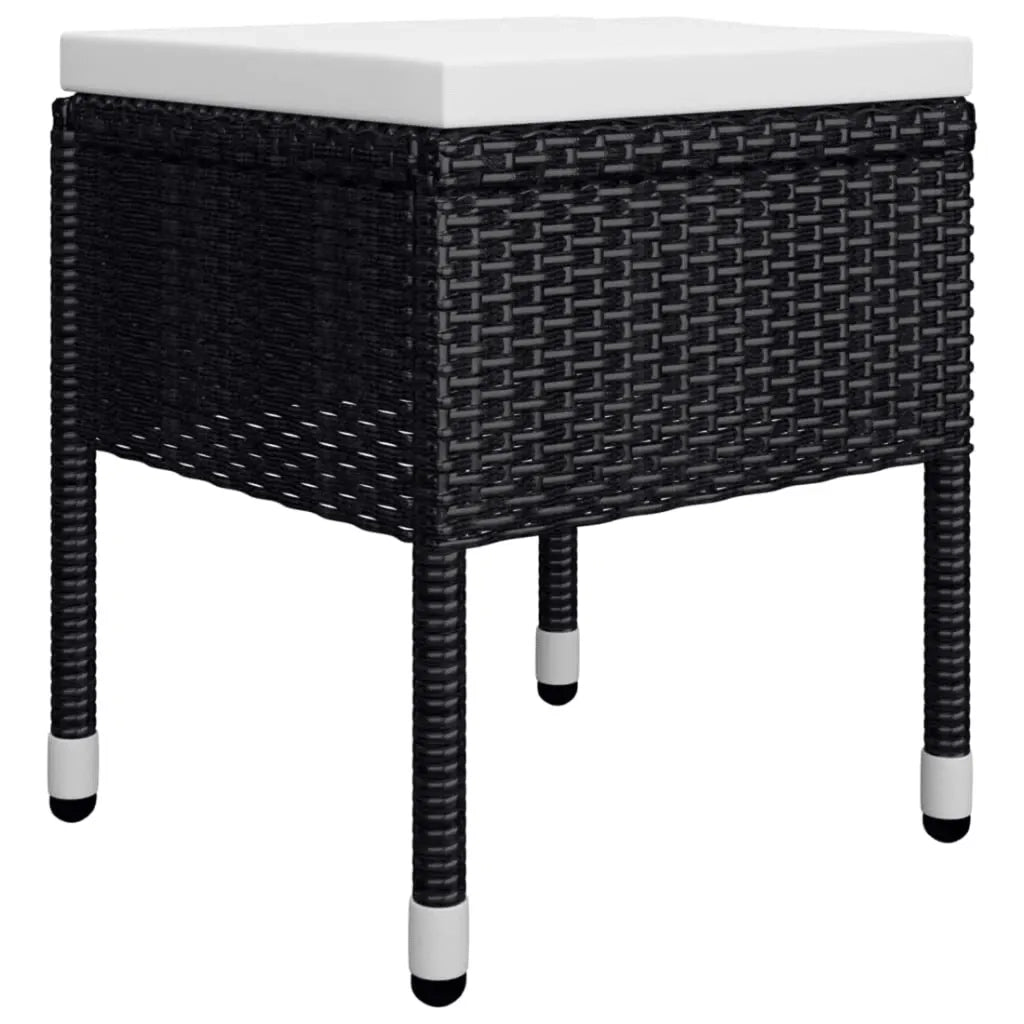 Set Mobili da Pranzo per Giardino 5 pz Nero 3068747