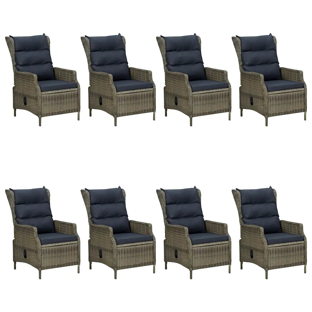 Set da Pranzo da Giardino 9 pz Marrone 3067937