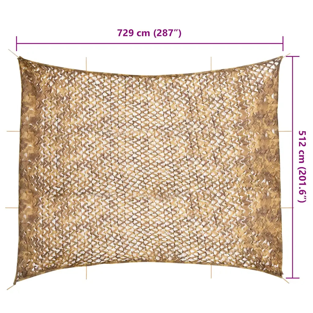 Rete Mimetica con Custodia di Conservazione 729x602 cm Sabbia