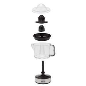 SOGO Spremiagrumi Elettrico 40W con Due Coni e Bottiglia 0.7L in Acciaio Inossidabile