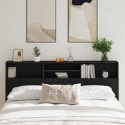 Testata del letto con testiera Rovere Nero 200 x 19 x 103,5 cm 862755