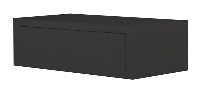 Mensola da Parete 1 Cassetto 45x13,4x23,7 cm in Fibra di Legno Lego Maxi Nero