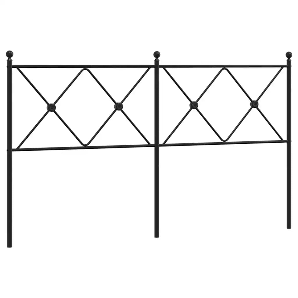 Testiera | Testata di Ricambio in Metallo Nero 160 cm