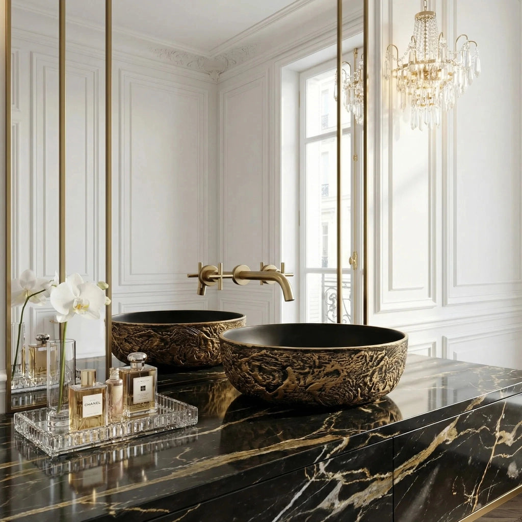 Lavabo Da Appoggio Rea Babilon Gold