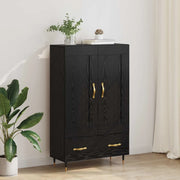 Credenza Rovere Nero 69,5 x 31 x 115 cm Legno multistrato 882552