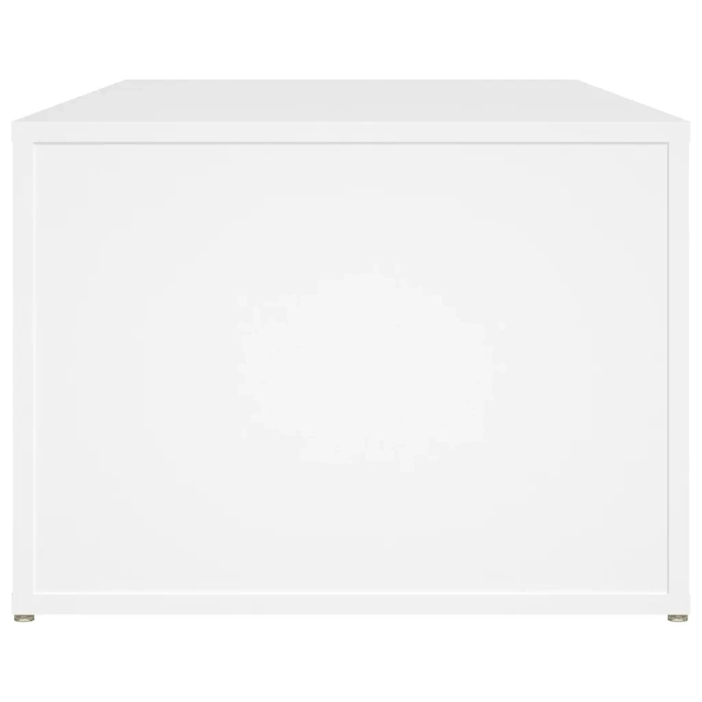 Tavolino da Salotto Bianco 100x50x36 cm in Legno Multistrato