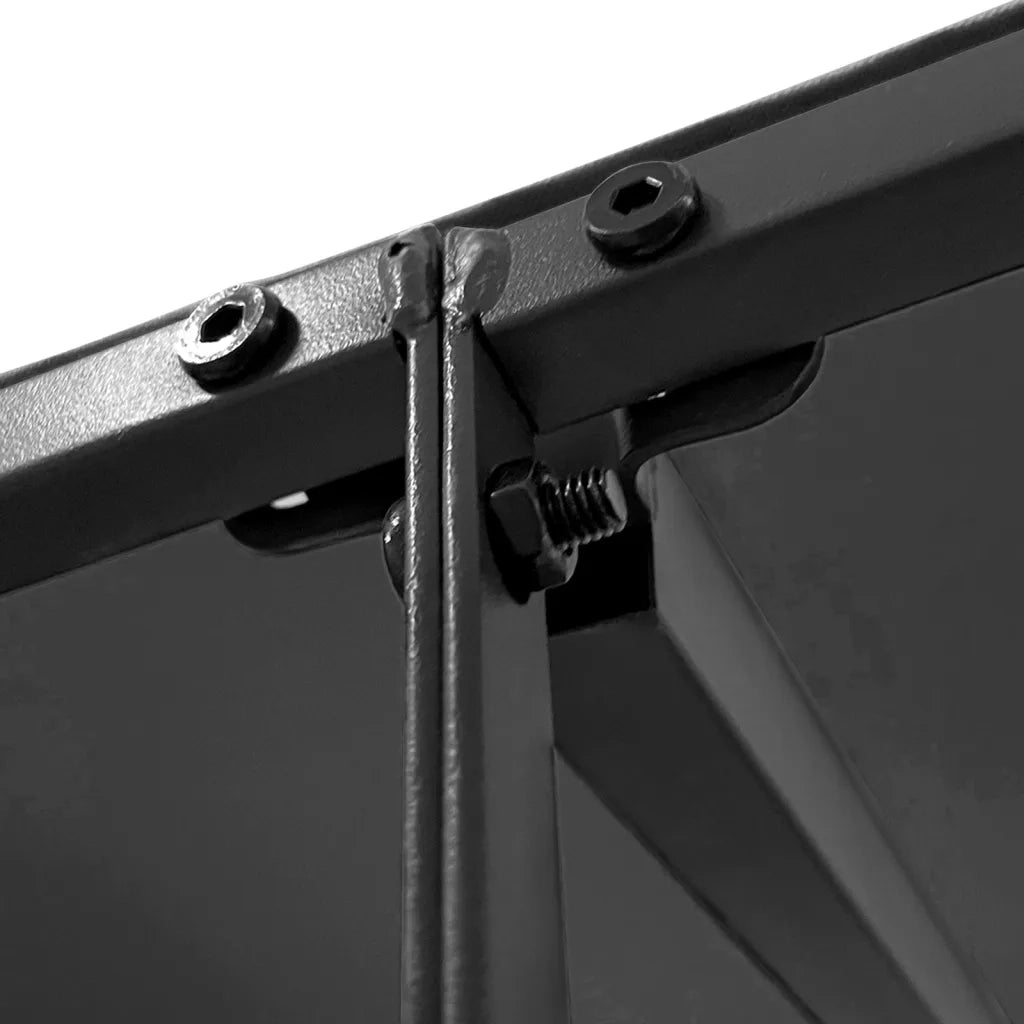 Tettoia Antracite 2x2,3 m 180 g/m2 Tessuto e Acciaio CFW9849229