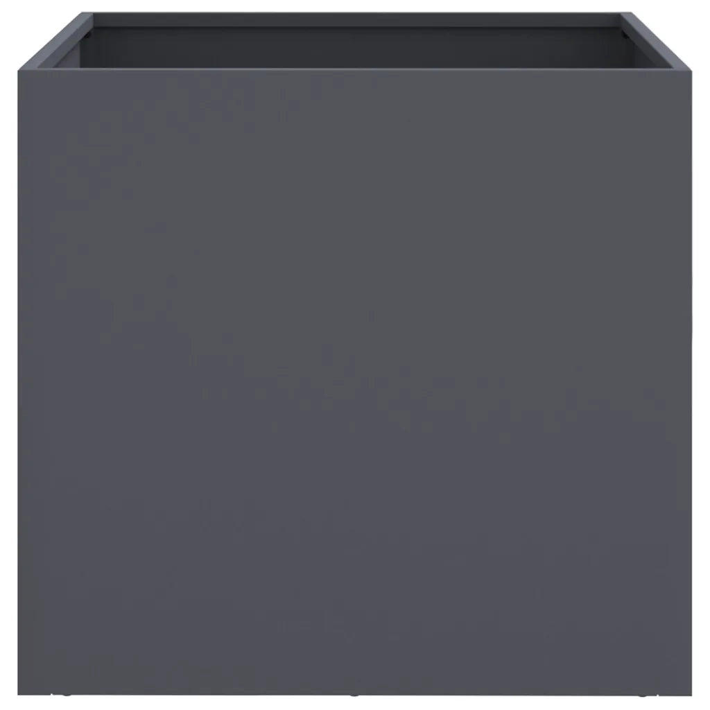 Fioriere 2 pz Antracite 49x47x46 cm Acciaio 841564