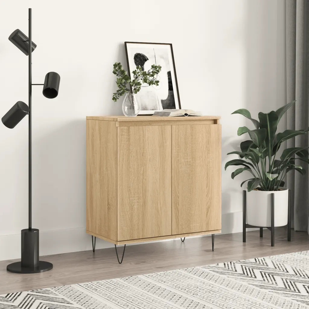 Credenza-Buffet-Armadio da cucina Rovere Sonoma 60x35x70 cm in Legno Multistrato 842811