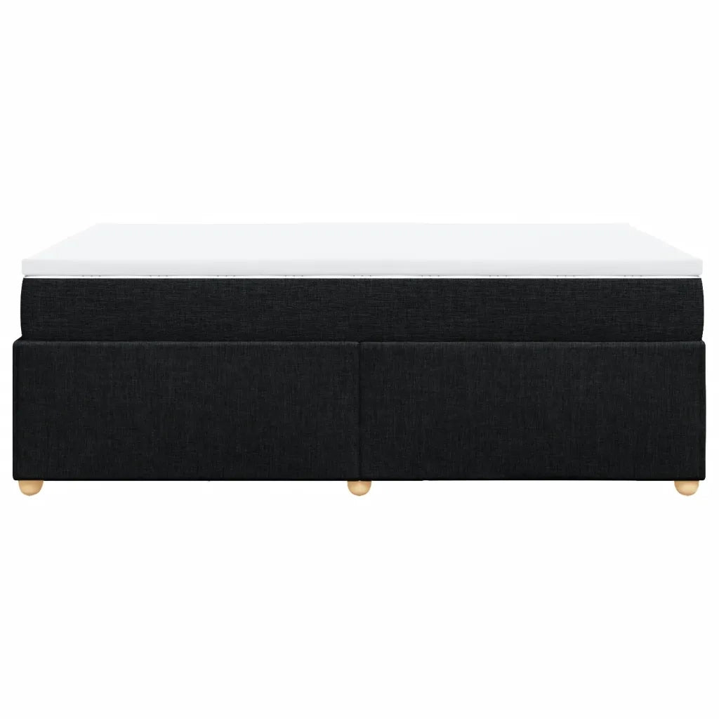 Giroletto a Molle con Materasso Nero 120x190 cm in Tessuto 3285361