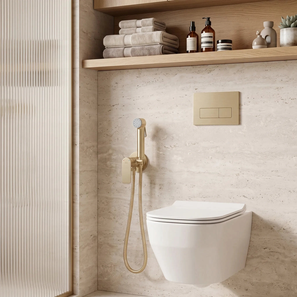 Miscelatore Bidet Rea Storm Oro Spazzolato