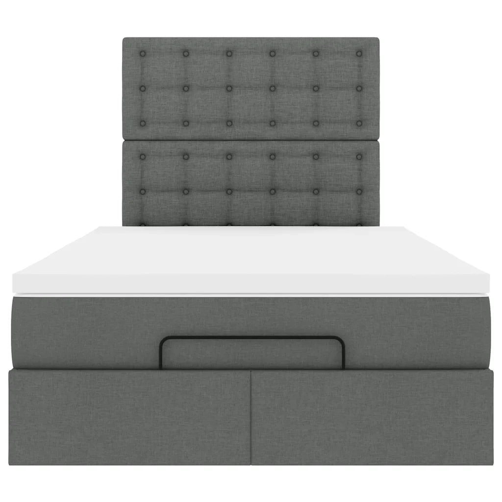 Struttura Letto Pouf con Materasso 120x200 cm in Tessuto 3314163