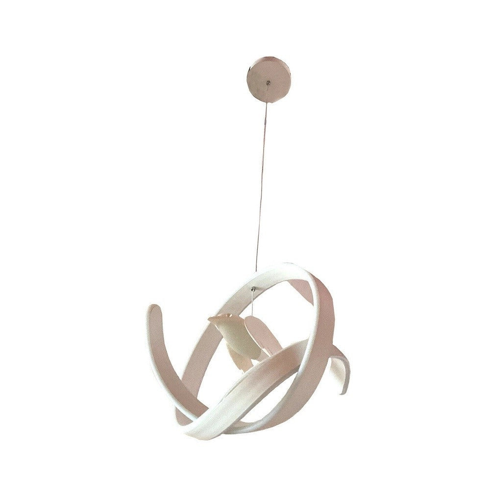 Trade Shop - Lampadario 53w Led Moderno Lampada A Sospensione Con Uccello Luminoso 6500k A51 -