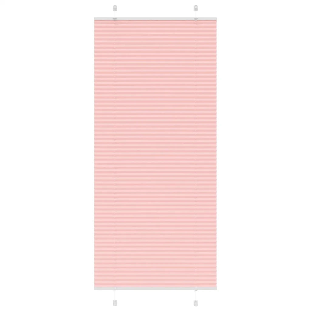 Tenda Plissettata Rosa 85x200 cm Larghezza Tessuto 84,4 cm
