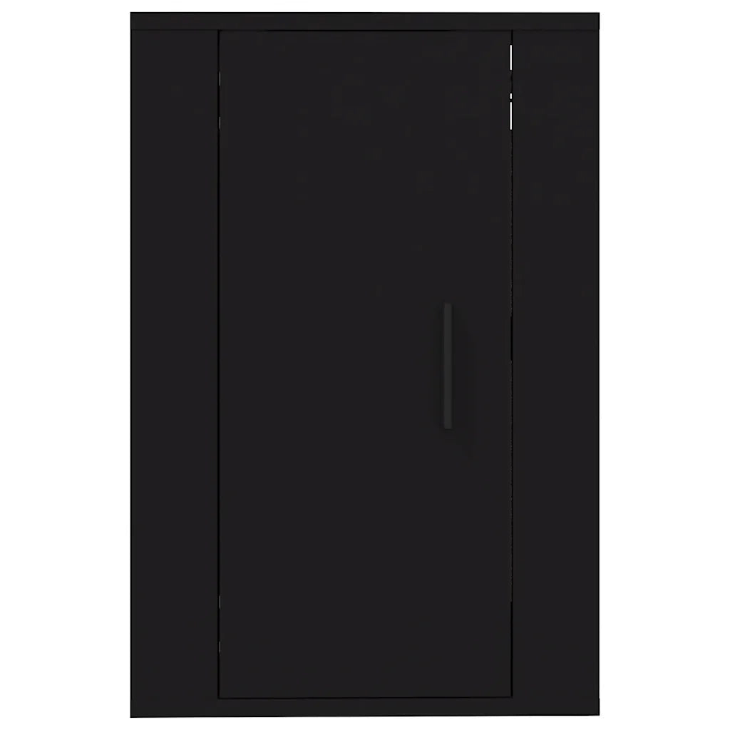 Mobili Porta TV a Parete 2 pz | Armadietto TV | Mobile Porta TV Nero 40x34,5x60 cm