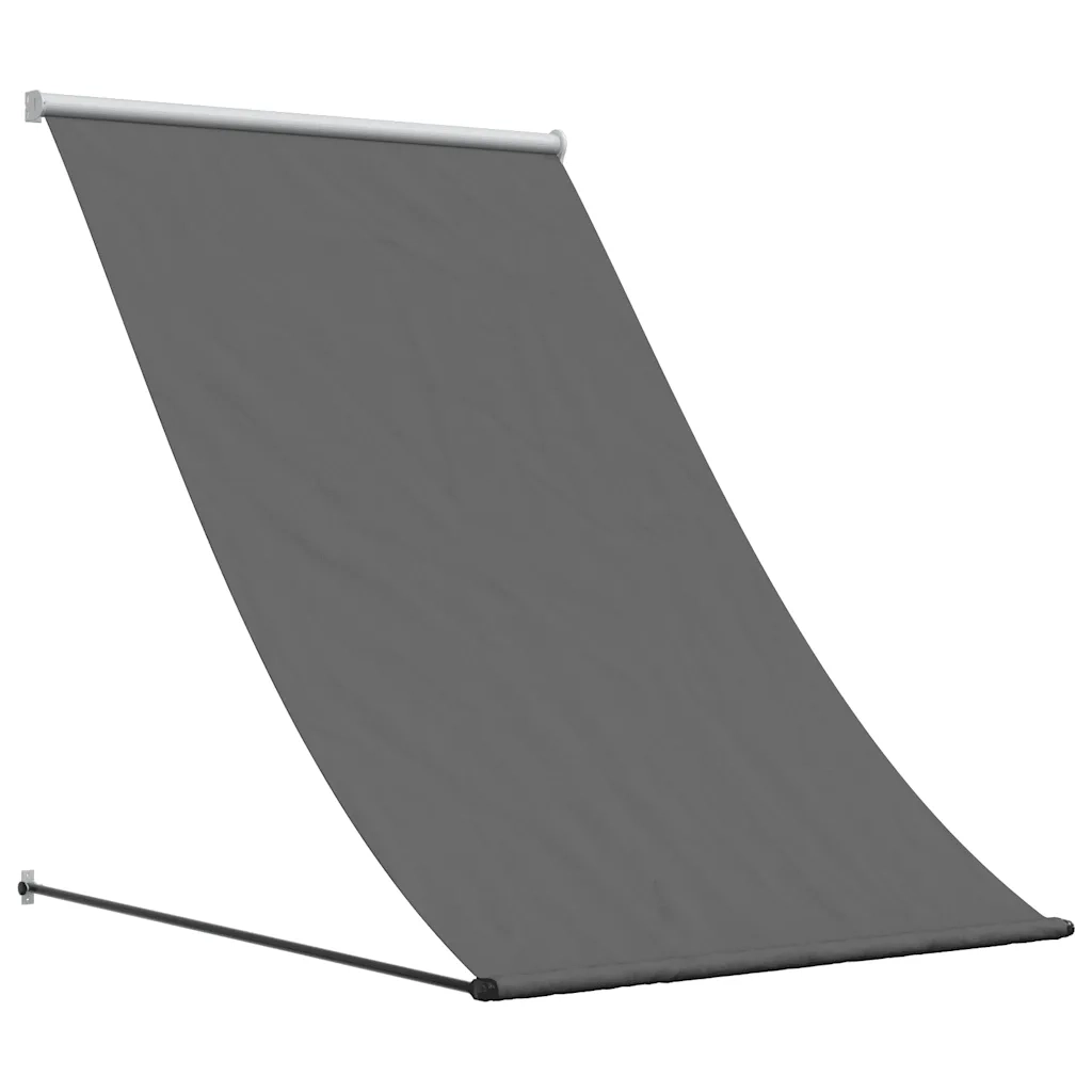 Tenda da Sole Retrattile Antracite 100x150 cm Tessuto e Acciaio