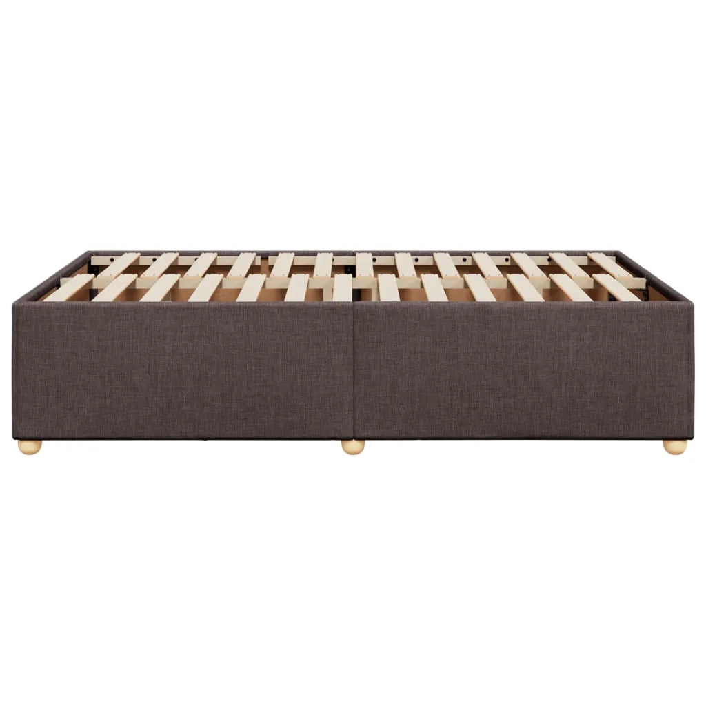 Giroletto senza Materasso-Struttura Letto Marrone Scuro 120x200 cm Tessuto 562622