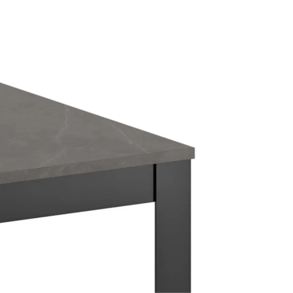 Tavolo da pranzo allungabile effetto marmo antracite Moon 130-290x80 cm fino a 12 posti Made in Italy | Duzzle