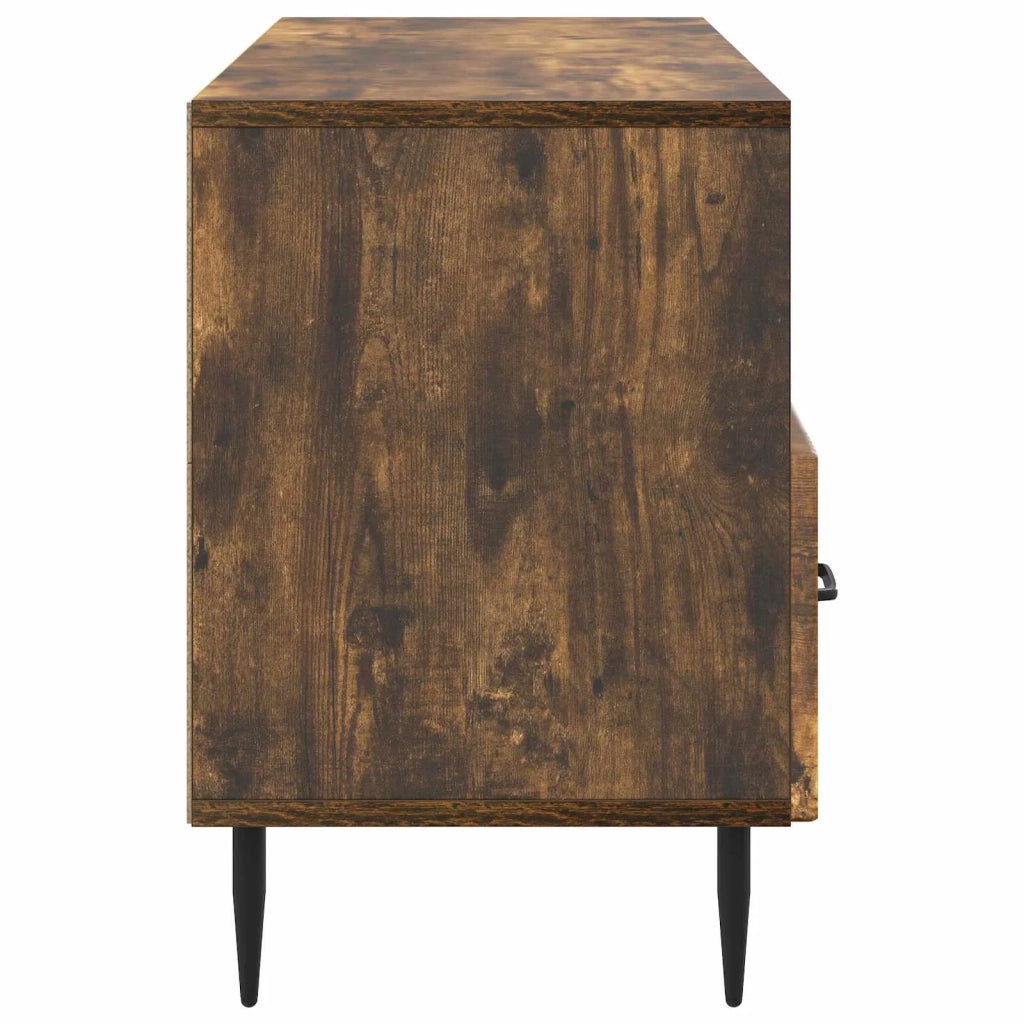 Mobile TV Rovere Fumo 102 x 34,5 x 50 cm Legno ingegnerizzato 894910
