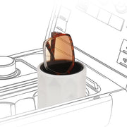 Organizzatore per occhiali in silicone extra grande morbido - Supporto per occhiali per auto - Supporto auto autoadesivo - Supporto per occhiali standard - Protezione contro le graffette - Adatto per occhiali fino a 6,0 cm