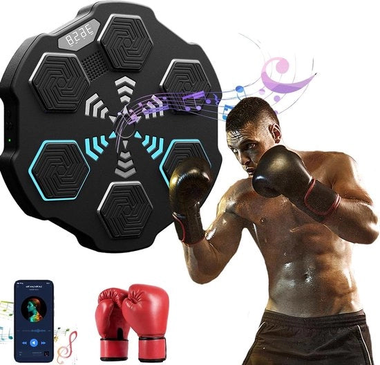 Muzica elettronica box-machine - Boxazione intelligente scopo - Macchina di boxazione musicale per bambini e adulti - Supporto Bluetooth - 3 modalità - Altezza di montaggio regolabile